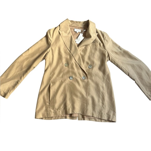 NWT $545 Vince Drapey Silk Blazer - Picture 7 of 13